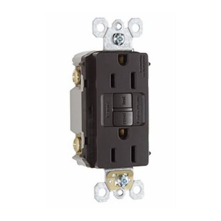 Pass & Seymour 15A BRN Self Test GFCI 1597CCD12